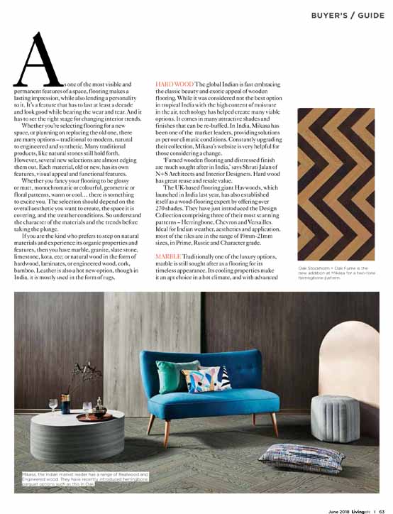 Living Etc The Home Magazine for Home Living featured BFT's CementStyle tile in their June 2018 issue.