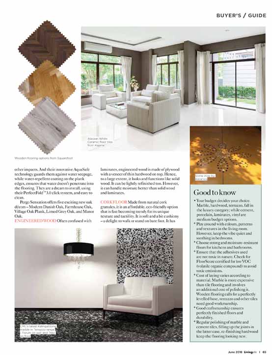 Living Etc The Home Magazine for Home Living featured BFT's CementStyle tile in their June 2018 issue.