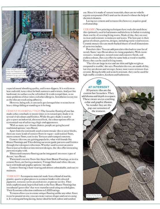 Living Etc The Home Magazine for Home Living featured BFT's CementStyle tile in their June 2018 issue.